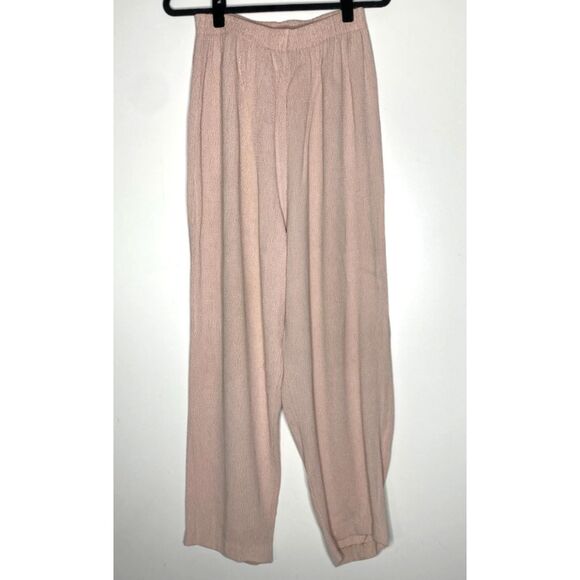 Casablanca Pink High Waist Textured Pant Women's Size Large - Picture 9 of 9